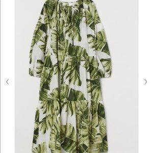 H&M Leaf Print Maxi